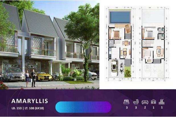 Jual rumah baru siap huni ada kolam renangnya lokasi safira garden sidoarjo
