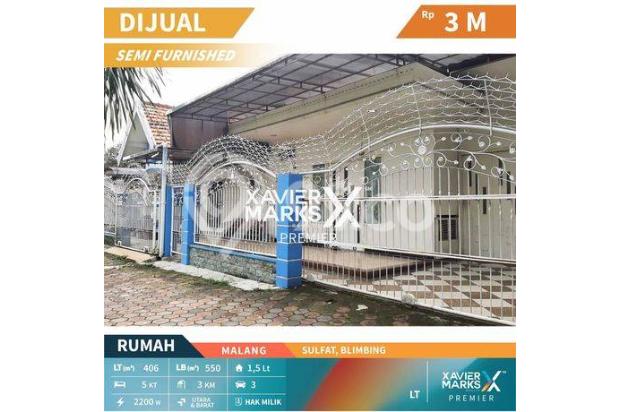 Rumah Semi Furnish Cantik Posisi Hook di Sulfat Malang