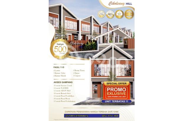 RUMAH DIJUAL 400 JUTAAN DI CISAUK PERBATASAN TANGERANG BOGOR