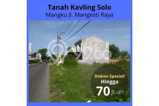 Tanah Solo Tepi Jl Raya Mangesti, SHM