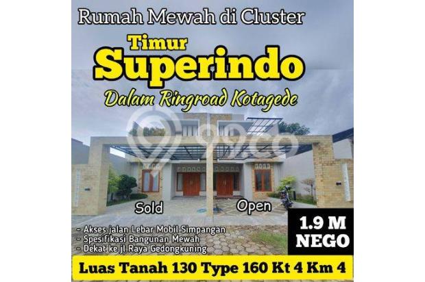 Rumah Mewah di Cluster Dkt Ke Superindo Dalam Ringroad Kotagede 