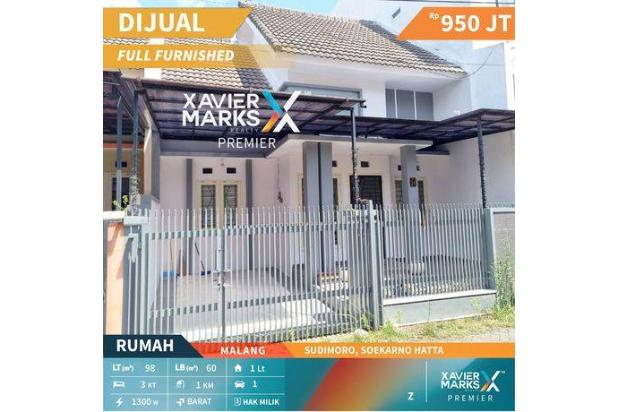 B192 Dijual Rumah Modern Minimalis Full Furnish di Sudimoro, Suhat Malang