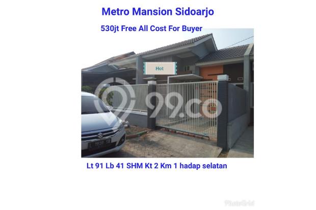 Rumah murah metro mansion candi sidoarjo surabaya dekat tol minimalis BU
