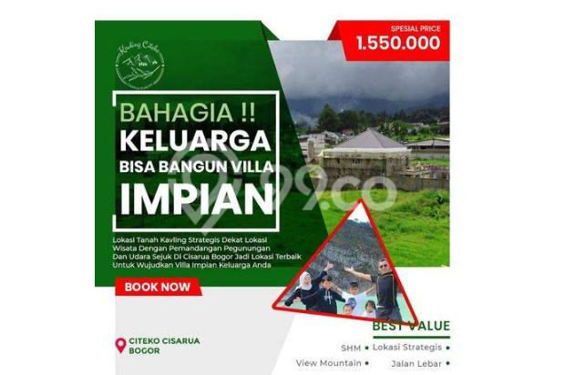 Kavling premium di Cisarua puncak 