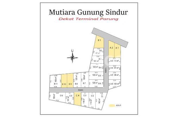Tanah kapling Bogor Dekat Terminal Parung; Hanya 1 Jt-an/Meter