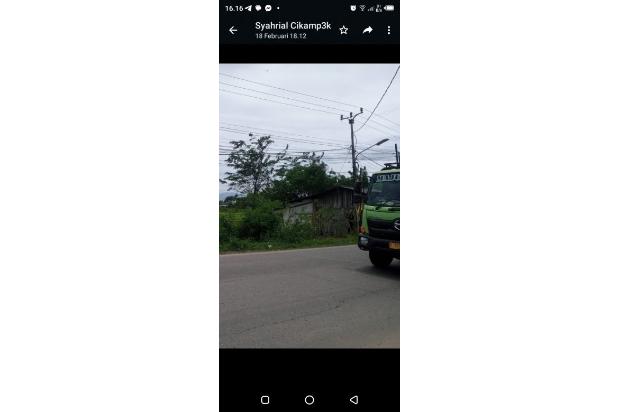 Tanah komersil pinggir jalan cibarusah bekasi