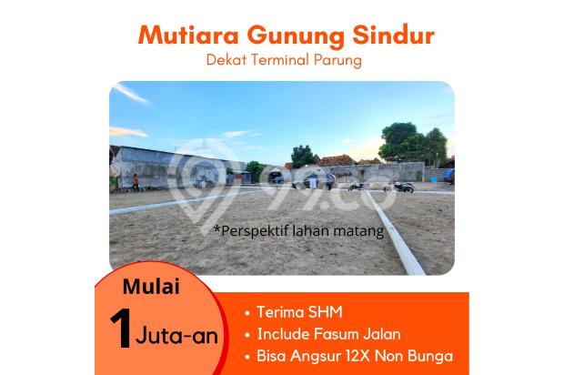 Kapling Murah Dekat Pasar Parung; Promo 1 Jt-an Free SHM