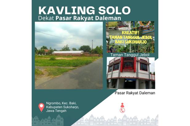 Tanah Solo Kaplingan di Baki , SHM