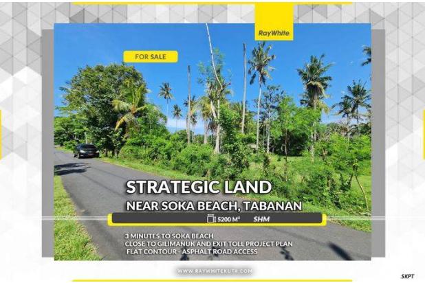 Strategic Land For Sale Near Soka Beach, Tabanan