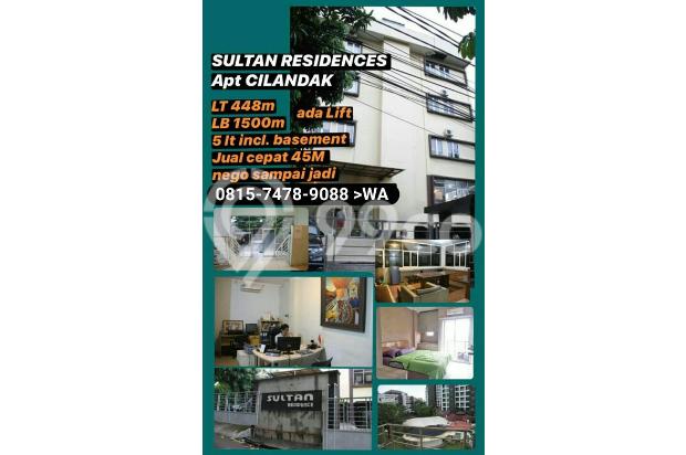 Jual SELURUH GEDUNG bukan jual satuan. Sultan Residence Apartment