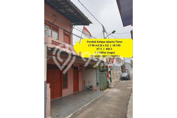 Rumah 2 Lantai Strategis Tenang Pondok Kelapa Jakarta Timur