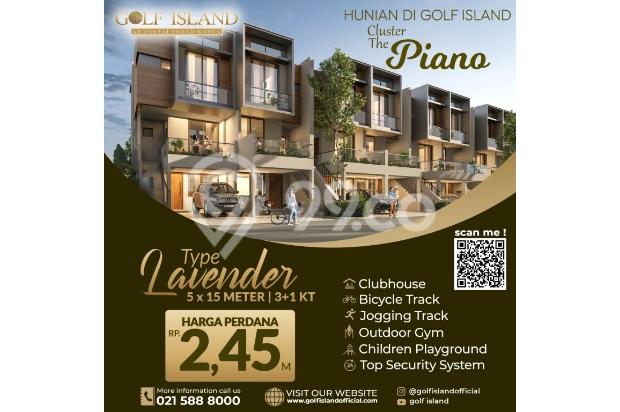 Dijual rumah piano golf island pik pantai indah kapuk jakarta