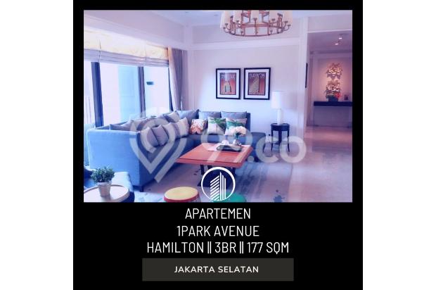 Apartemen 1Park Avenue Tower Hamilton 3BR Hadap Jalan