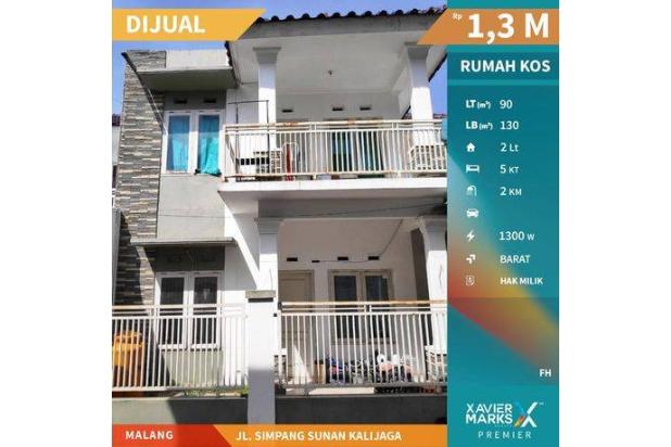 B204 Rumah Kost Dijual Dgn 5kamar Tidur di Area Kampus Di Merjosari Lowokwaru Malang