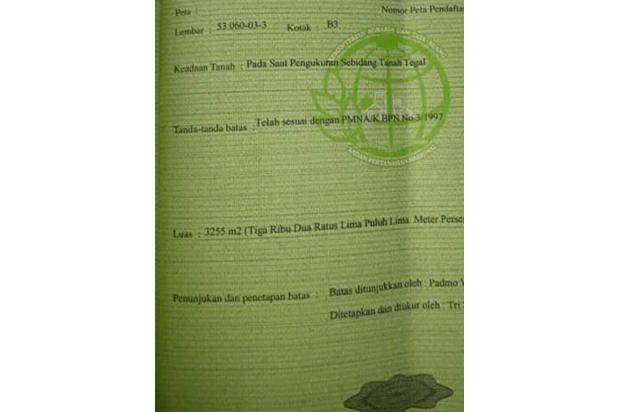 Tanah Murah Lt 3255m² Harga 30jt Bulu Sukoharjo Jawatengah