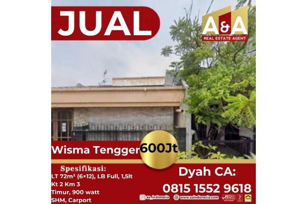 DIJUAL RUMAH WISMA TENGGER