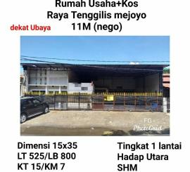 Rumah kos rumah usaha tenggilis mejoyo nol jalan surabaya deka