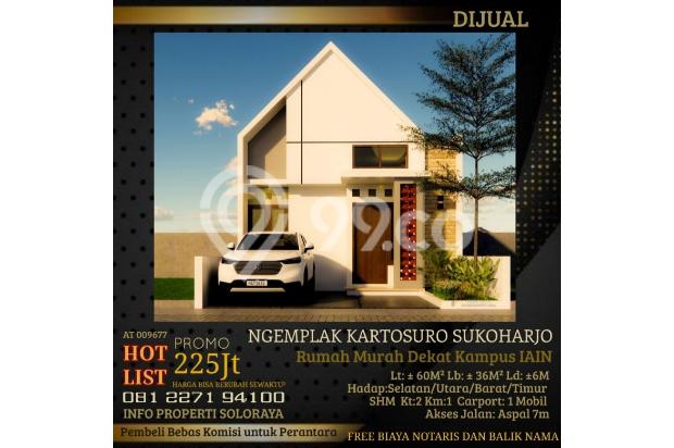 Rumah Ngemplak Kartosuro Dekat Kampus IAIN Solo (AT)