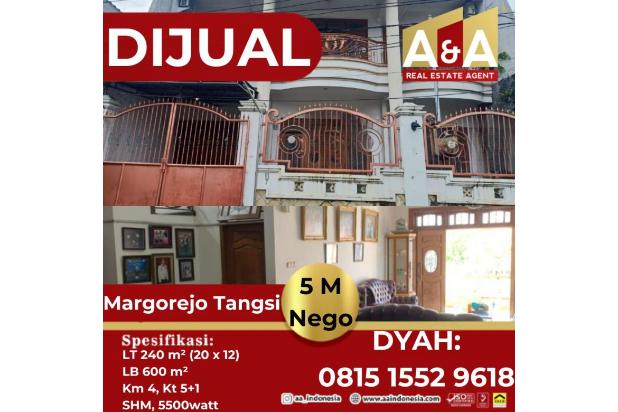 DIJUAL RUMAH MARGOREJO TANGSI