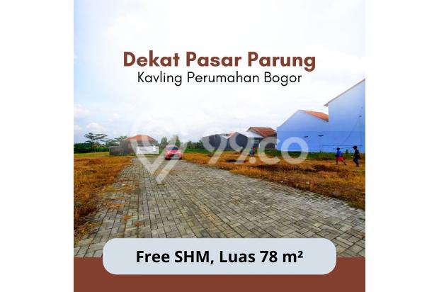Kapling Bogor Dekat Pasar Parung Promo 1 Jt-an Free SHM!