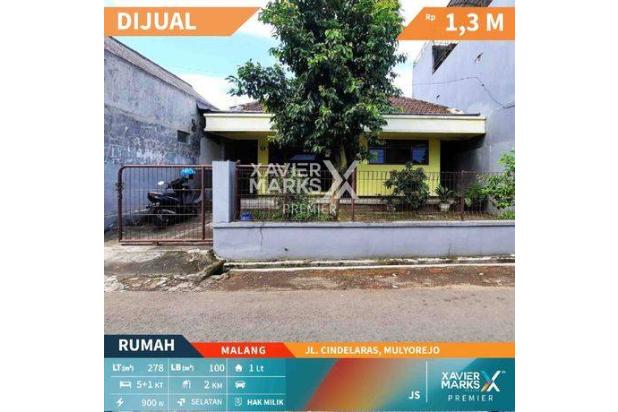 Rumah Lama Terawat di Jalan Cindelaras Mulyorejo Malang 