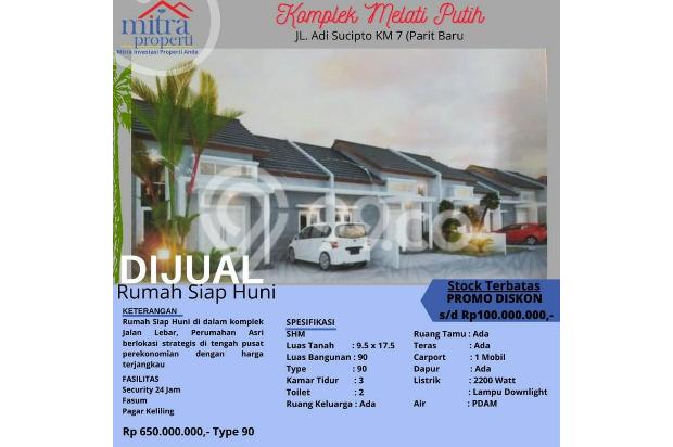 Rumah type 90 harga murah lokasi strategis dikwasan Adisucipto km 7