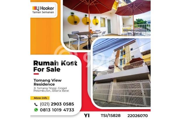(TSI/15828) Rumah Kost Tomang View Residence, 4.5x14.5 m², SHM