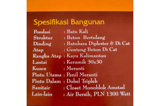 Rumah bagus siap huni halaman luas diperumahan Mutiara Regency