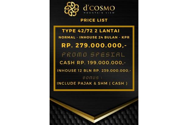 D'Cosmo Mountain View hunian mewah modern dekat exit tol Mapan