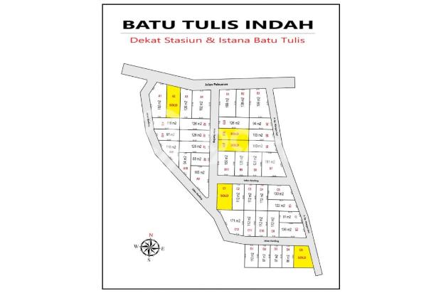 Kaplingan Murah Bogor Dekat Staisun Batu Tulis; Terima SHM