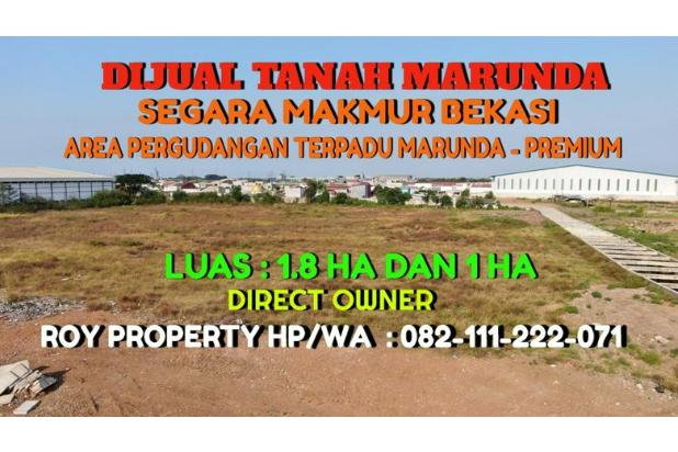 Lahan Marunda 2.8 Ha Segara Makmur Bekasi AREA PERGUDANGAN TERPADU BEST PRICE