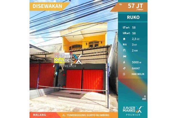 Ruko di Tumenggung Suryo Blimbing Malang Lokasi Strategis 