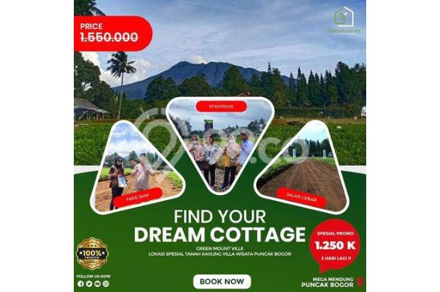 Jual Kavling Simpanan di Green Mountville Puncak Bogor