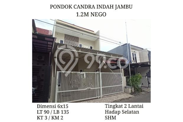 Jual Rumah Pondok Tjandra Indah Sidoarjo dkt Rungkut Surabaya