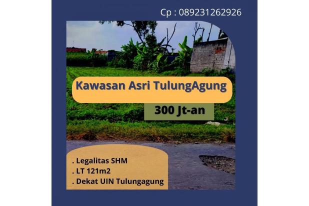 Kapling TulungAgung 300 Jt an Kawasan Pemukiman Angsur 12x tan