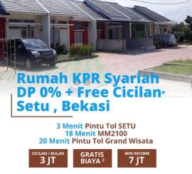 Rumah Murah Promo DP0% di Setu Bekasi