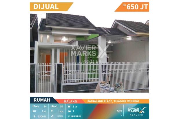 RUMAH DI PATRALAND PLACE, TUNGGUL WULUNG, MALANG