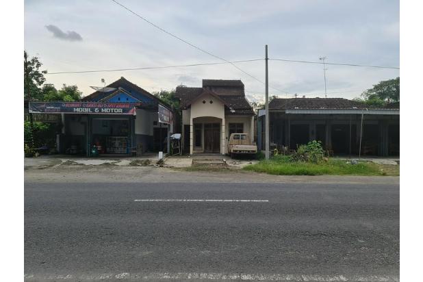 Tanah ada bangunan rumah di pinggir jalan nguter sukoharjo