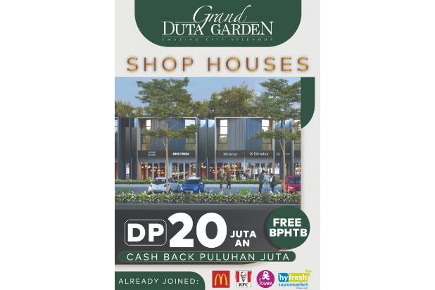 Ruko 2lantai Grand Duta Garden Modern akses Mudah