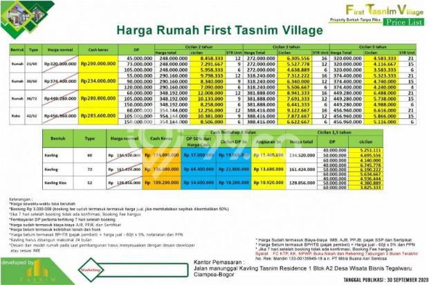 Rumah Murah dengan Udara Sejuk di Ciampea Bogor