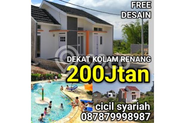 RUMAH CICIL SYARIAH DEKAT KOLAM RENANG HADAP TIMUR - 087879998987