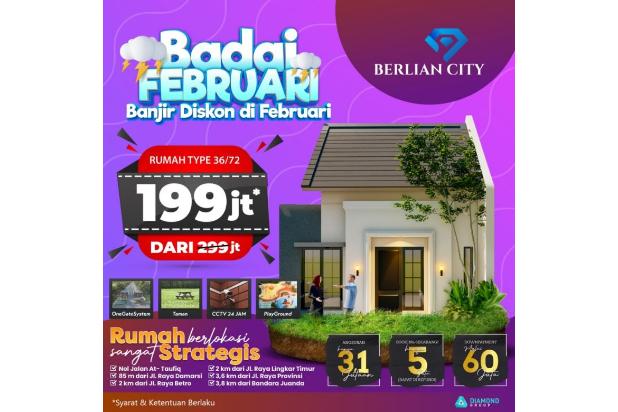 Perumahan Minimalis di Sidoarjo Hanya 199 Juta, Berlian City
