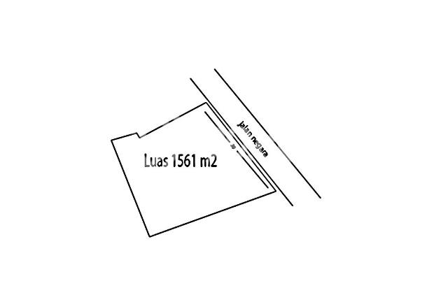 Dibawah harga pasar! luas 1561m2 kawasan ramai kota bandung