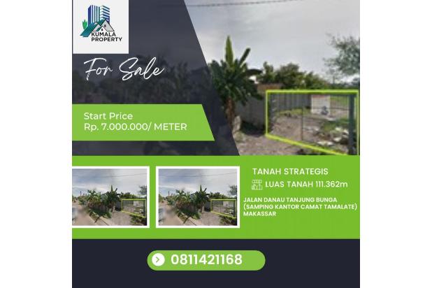 DIJUAL TANAH POROS JALAN TANJUNG BUNGA MAKASSAR