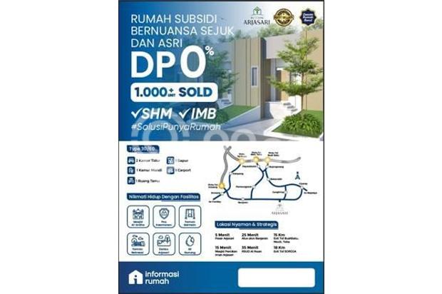 Rumah Subsidi DP 0% Dekat Kampus Pertanian Unpad Arjasari Bdg
