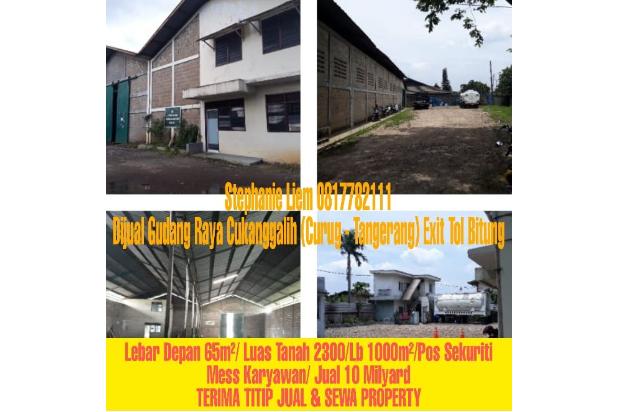 GUDANG DIJUAL TANGERANG CURUG EXIT BITUNG
