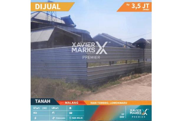B213 Dijual Tanah Kavling di Ikan Tombro Lowokwaru Malang
