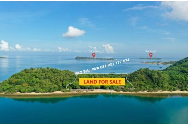 Tanah Tepi Pantai Pasir Putih Gili Gede View Sunset+Sunrise