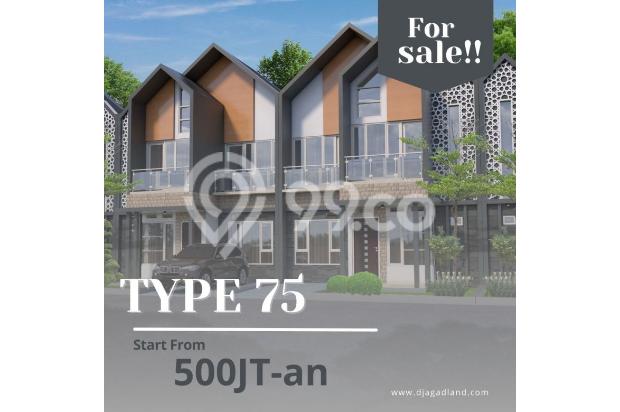 Rumah murah 2 lt tipe 75 free biaya AJB, BBN, BPHTB dan IMB