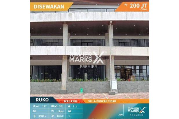 Ruko Komersial di Villa Puncak Tidar Malang Lokasi Super Luas 